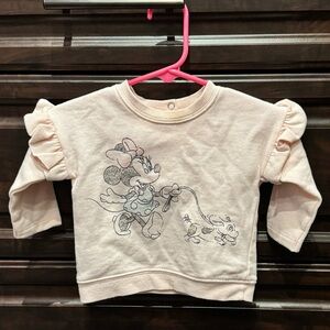 Disney Minnie Mouse Kids Pink Sweatshirt 0-3m